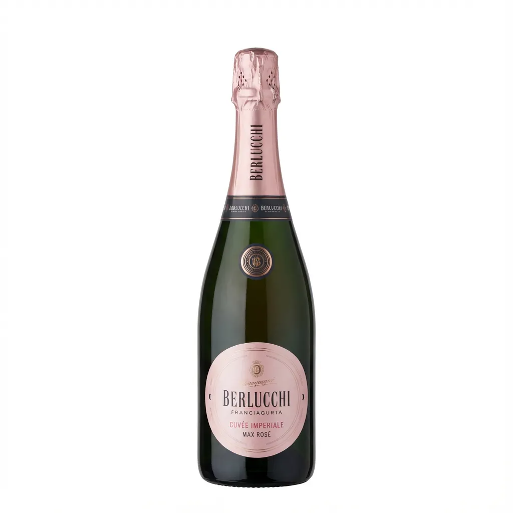 Berlucchi Cuvée Imperiale Max Rosé 750ml | Elegant Italian Rose Sparkling Wine