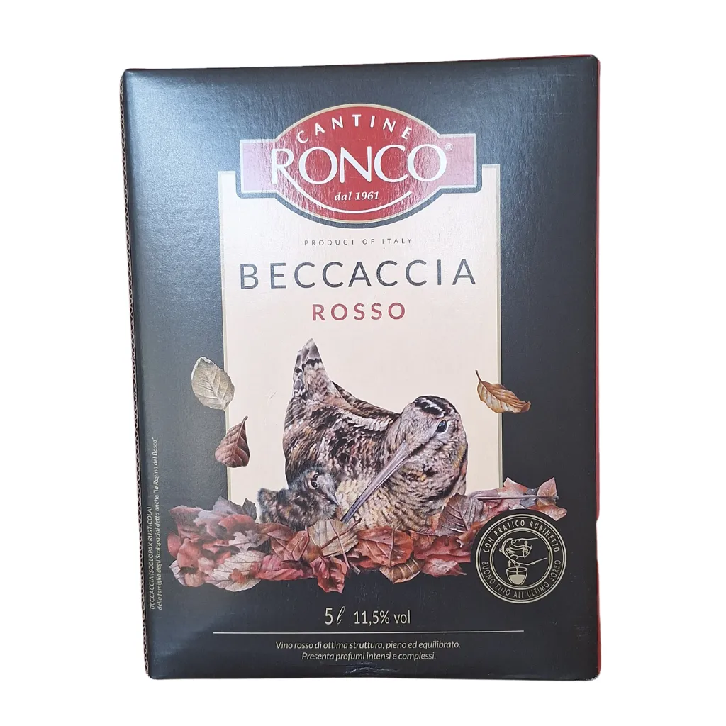 Ronco Beccaccia Vino Rosso 5L | Versatile Everyday Italian Red Wine