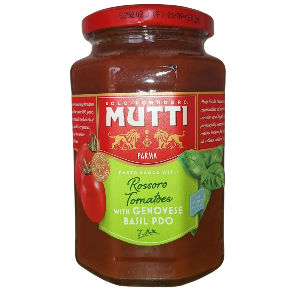 Mutti - Pasta Sauce Rosso with Genovese Basil - 400g