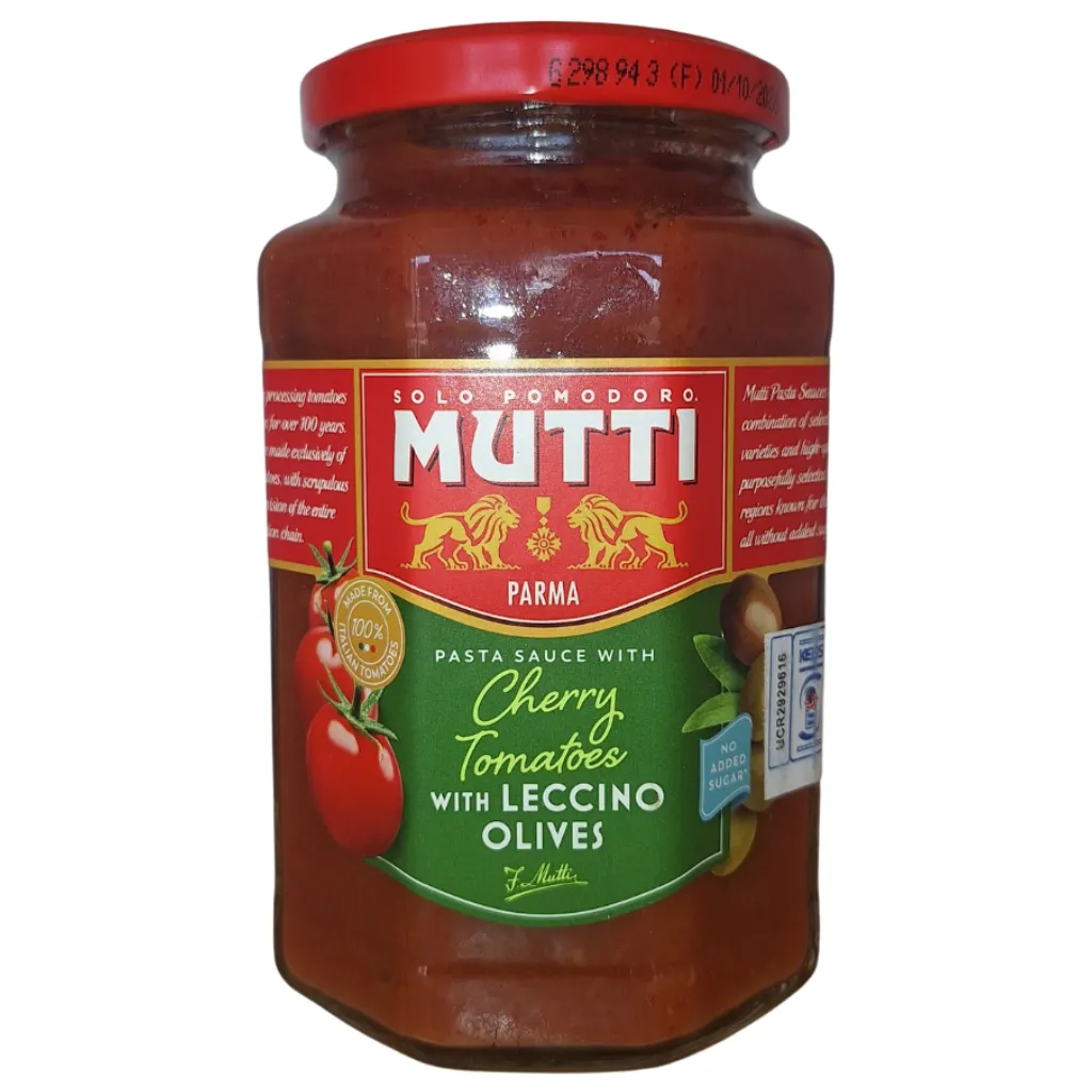 Mutti - Pasta Sauce with Cherry Tomatoes withLeccino Olives - 400g